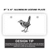 2" X 4" Aluminum License Plate  Thumbnail