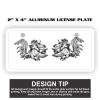 2" X 4" Aluminum License Plate  Thumbnail