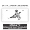 2" X 4" Aluminum License Plate  Thumbnail