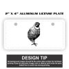 2" X 4" Aluminum License Plate  Thumbnail