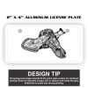 2" X 4" Aluminum License Plate  Thumbnail