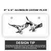 2" X 4" Aluminum License Plate  Thumbnail
