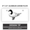 2" X 4" Aluminum License Plate  Thumbnail