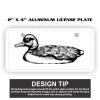 2" X 4" Aluminum License Plate  Thumbnail