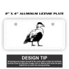 2" X 4" Aluminum License Plate  Thumbnail