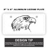 2" X 4" Aluminum License Plate  Thumbnail