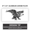 2" X 4" Aluminum License Plate  Thumbnail