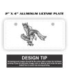 2" X 4" Aluminum License Plate  Thumbnail