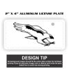 2" X 4" Aluminum License Plate  Thumbnail