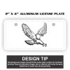 2" X 4" Aluminum License Plate  Thumbnail