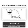 2" X 4" Aluminum License Plate  Thumbnail