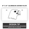 2" X 4" Aluminum License Plate  Thumbnail