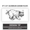 2" X 4" Aluminum License Plate  Thumbnail