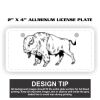 2" X 4" Aluminum License Plate  Thumbnail