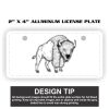 2" X 4" Aluminum License Plate  Thumbnail