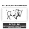 2" X 4" Aluminum License Plate  Thumbnail