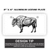 2" X 4" Aluminum License Plate  Thumbnail