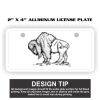 2" X 4" Aluminum License Plate  Thumbnail