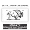 2" X 4" Aluminum License Plate  Thumbnail