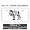 2" X 4" Aluminum License Plate  Thumbnail