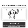 2" X 4" Aluminum License Plate  Thumbnail