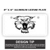 2" X 4" Aluminum License Plate  Thumbnail