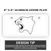 2" X 4" Aluminum License Plate  Thumbnail