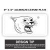 2" X 4" Aluminum License Plate  Thumbnail