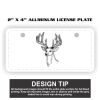 2" X 4" Aluminum License Plate  Thumbnail