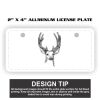 2" X 4" Aluminum License Plate  Thumbnail