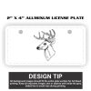 2" X 4" Aluminum License Plate  Thumbnail