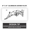 2" X 4" Aluminum License Plate  Thumbnail