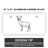 2" X 4" Aluminum License Plate  Thumbnail
