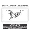 2" X 4" Aluminum License Plate  Thumbnail