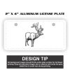 2" X 4" Aluminum License Plate  Thumbnail