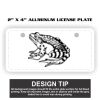 2" X 4" Aluminum License Plate  Thumbnail