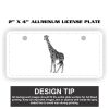 2" X 4" Aluminum License Plate  Thumbnail