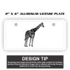 2" X 4" Aluminum License Plate  Thumbnail