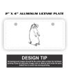 2" X 4" Aluminum License Plate  Thumbnail