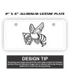 2" X 4" Aluminum License Plate  Thumbnail