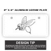 2" X 4" Aluminum License Plate  Thumbnail