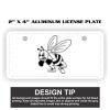2" X 4" Aluminum License Plate  Thumbnail