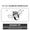 2" X 4" Aluminum License Plate  Thumbnail