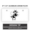 2" X 4" Aluminum License Plate  Thumbnail