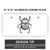 2" X 4" Aluminum License Plate  Thumbnail