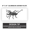 2" X 4" Aluminum License Plate  Thumbnail
