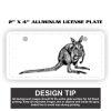2" X 4" Aluminum License Plate  Thumbnail