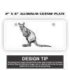 2" X 4" Aluminum License Plate  Thumbnail