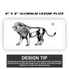 2" X 4" Aluminum License Plate  Thumbnail