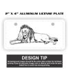 2" X 4" Aluminum License Plate  Thumbnail